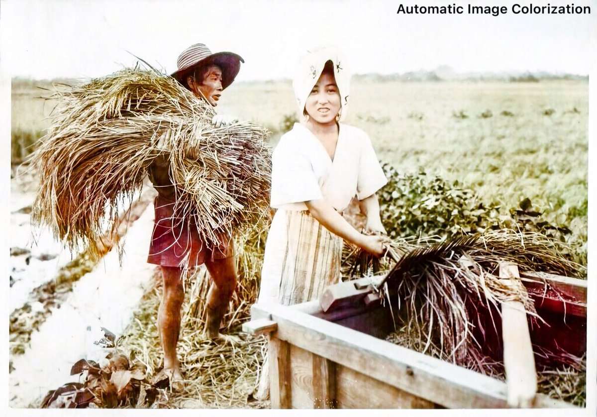 2人の農民（1910年、Elstner Hilton氏撮影）