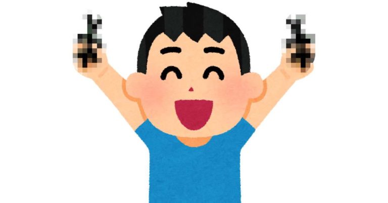 虫を持つ少年