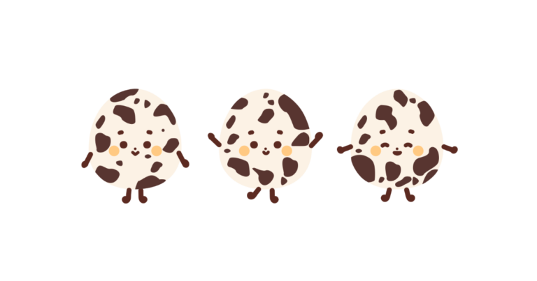 うずら卵の三兄弟