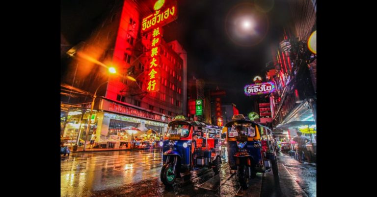 タイの中華街（ヤワラー）の風景写真