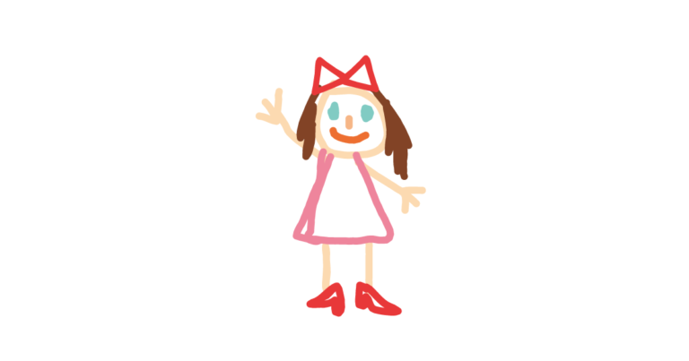子供が描いた女の子の絵