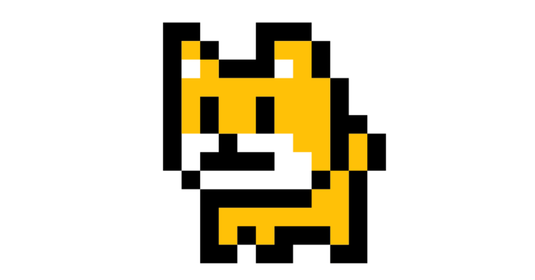 ドット絵の柴犬
