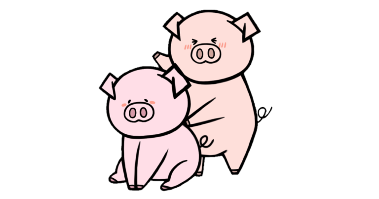ブタさんの肩たたき
