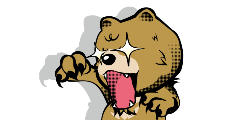 襲うクマ