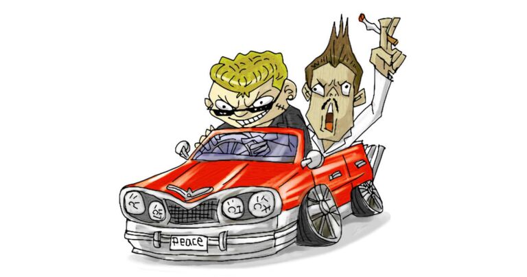 怖い人が乗った車