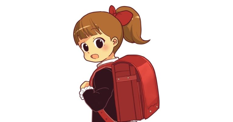 ランドセルを背負った女の子