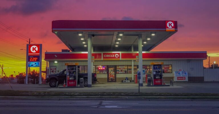 アメリカのサークルKガソリンスタンド