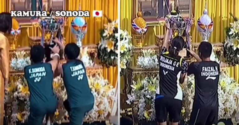タイのバドミントン大会で「日本や海外の選手がタイ国王陛下の写真に跪かないとトロフィーを受け取れないこと」が物議に！