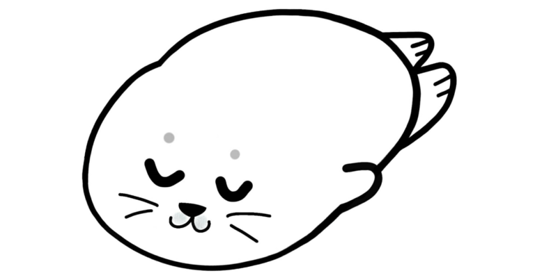 寝るアザラシ