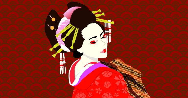 白粉の芸姑さん
