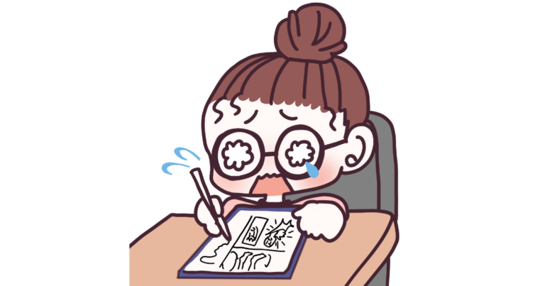締め切り前の漫画家