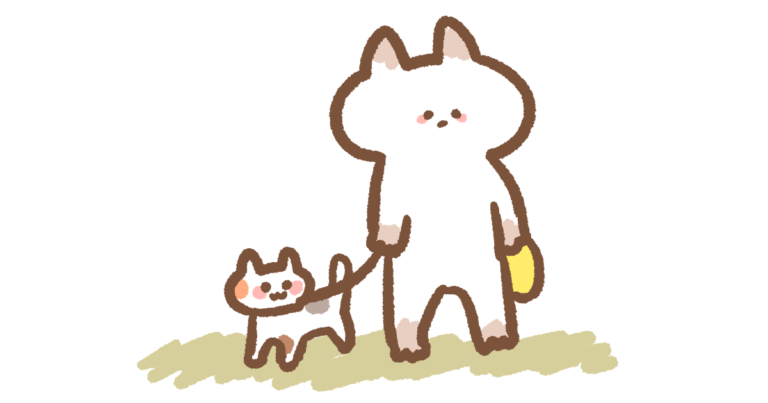 ネコの散歩