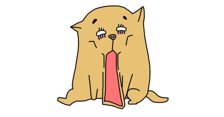 変な顔の犬