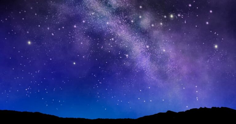 天の川と星空