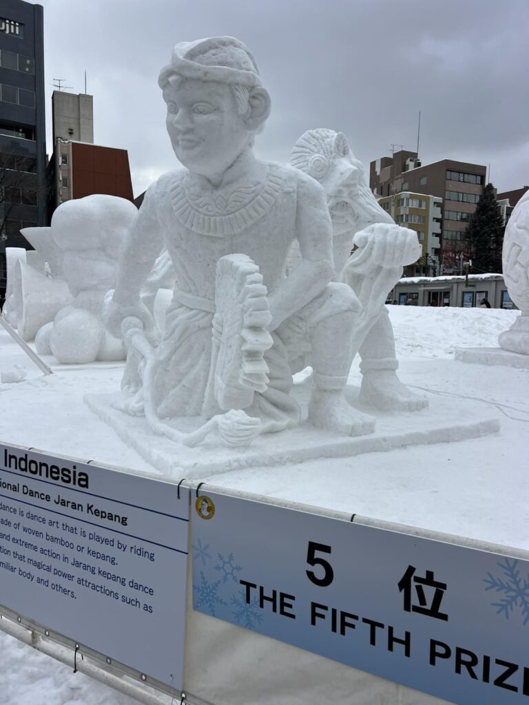 「2025年さっぽろ雪まつり国際雪像コンクール」第5位 インドネシア