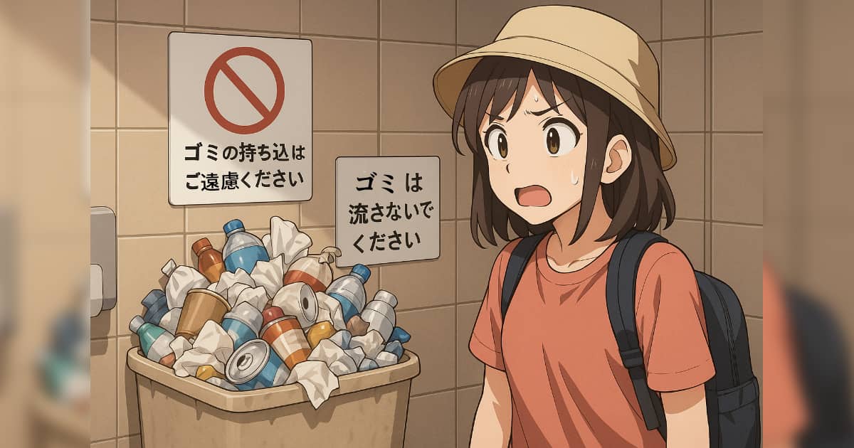 観光地がゴミだらけ