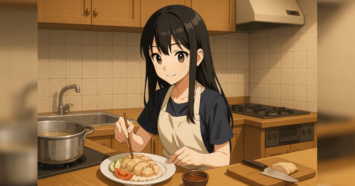 カオマンガイを作る美少女