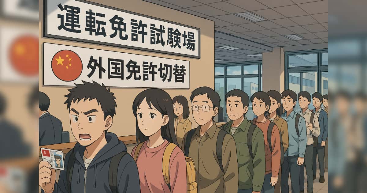 中国人に横行する外国免許切り替え
