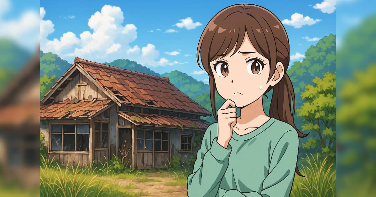 空き家に悩む日本人女性