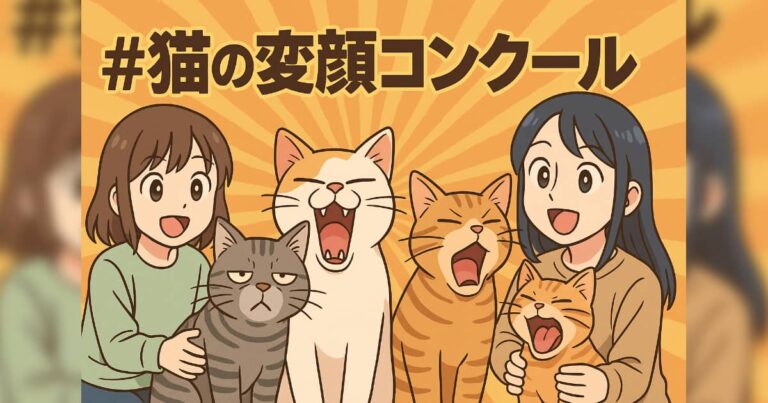 #猫の変顔コンクール