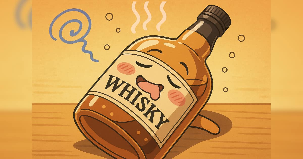 酔っ払っているウイスキー