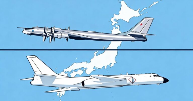 日本周辺で中国とロシアの爆撃機が共同飛行で威嚇