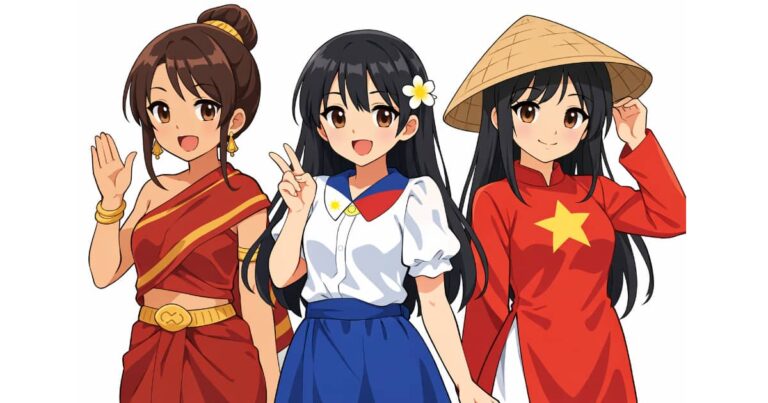 タイ・カンボジア・ベトナムの擬人化