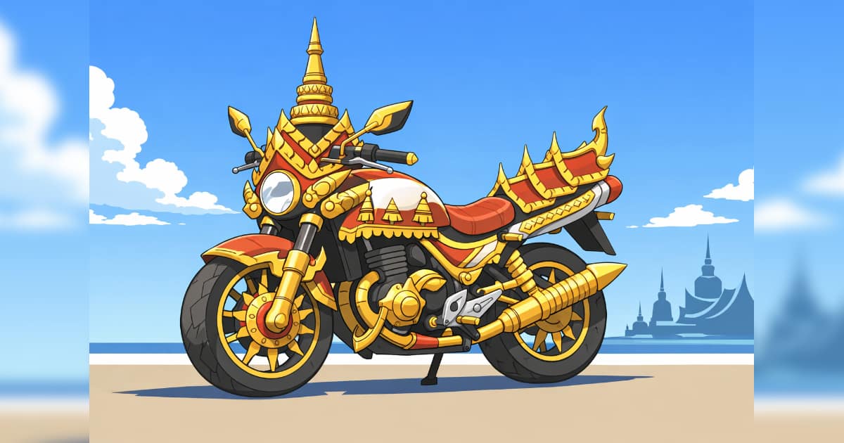 日本人「タイの寺みたいなバイク作ってる奴おってｗｗｗ」→祭事に使われそうなレベルで草【タイ人の反応】