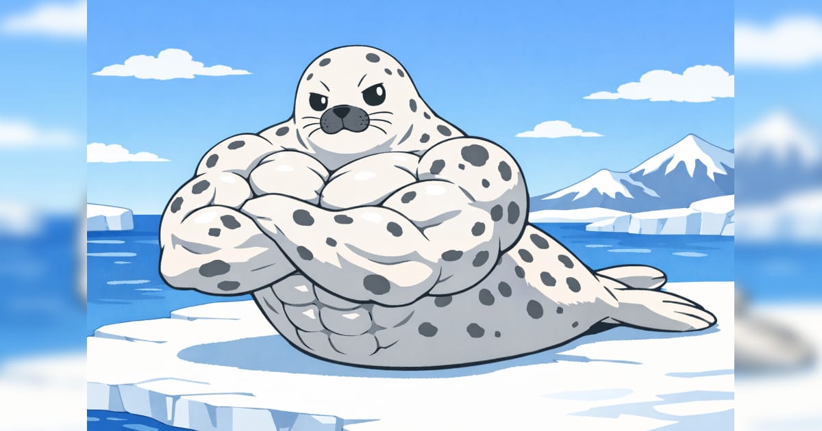 しあがってるゴマフアザラシ