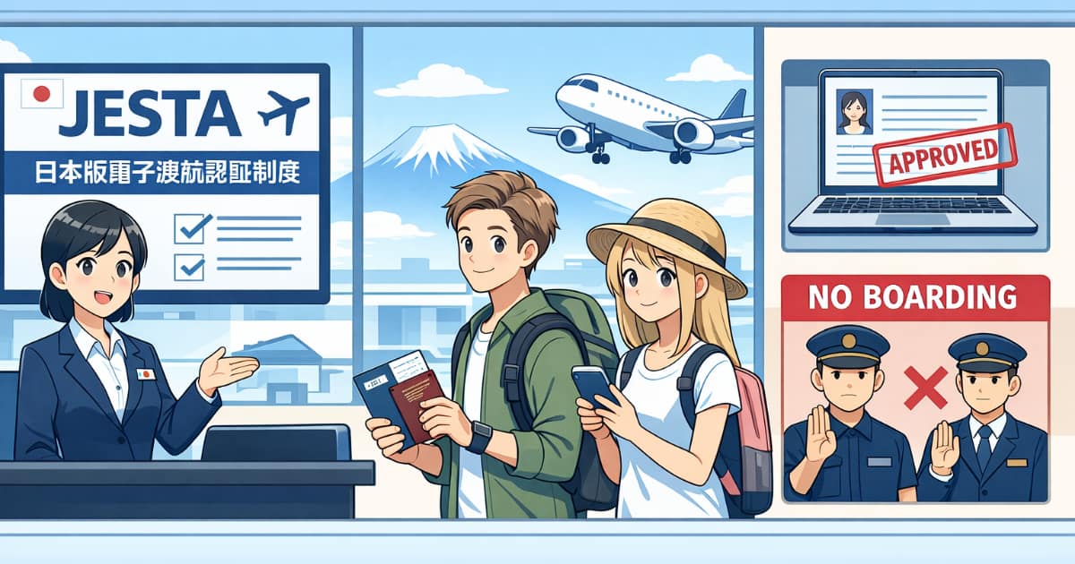 訪日客に事前入国審査「JESTA（日本版電子渡航認証制度）」を必須に