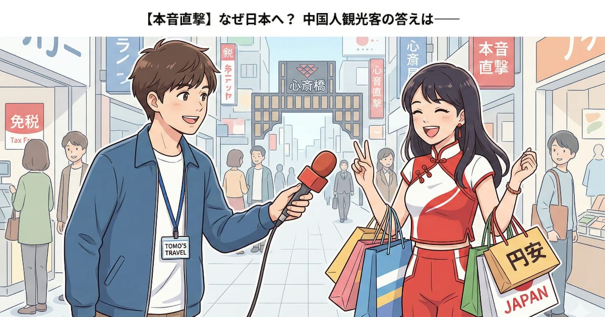 【中国人観光客に直撃】“反日”と言われても日本に来る理由