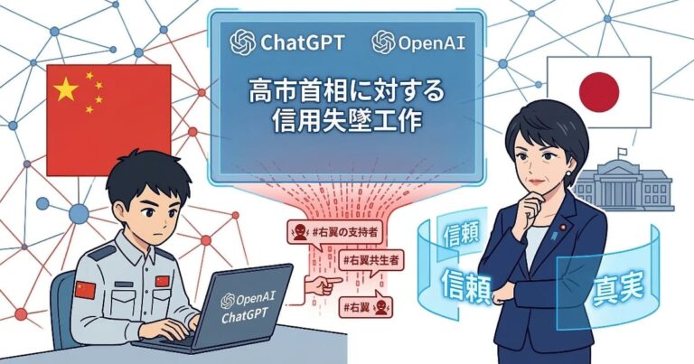 高市首相に対する信用失墜工作