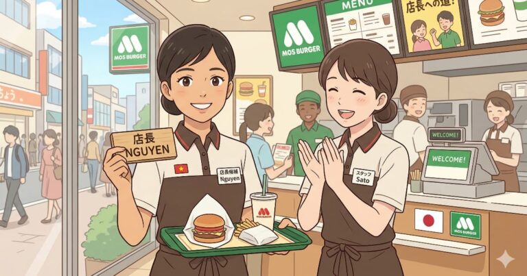 モスバーガーがベトナム人店長推進