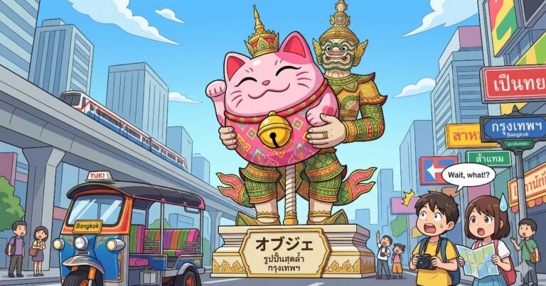 タイのイベントで「日本人の常識を超えた斬新なオブジェ」が登場【タイ人の反応】