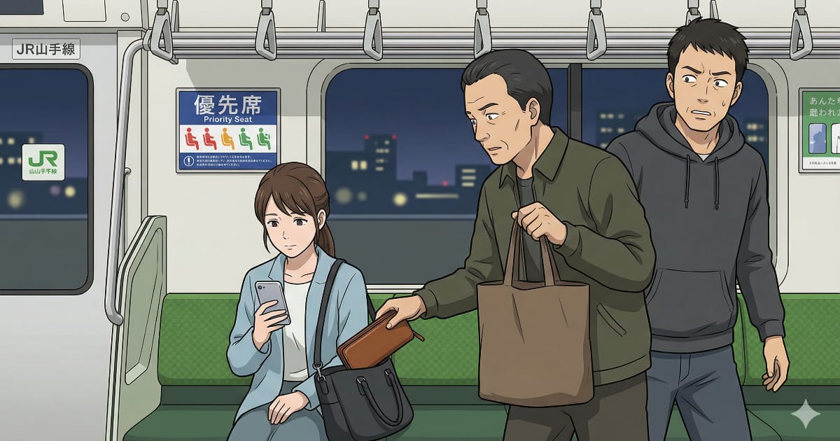 スリ目的で日本に入国か　中国人男性2人が現行犯逮捕