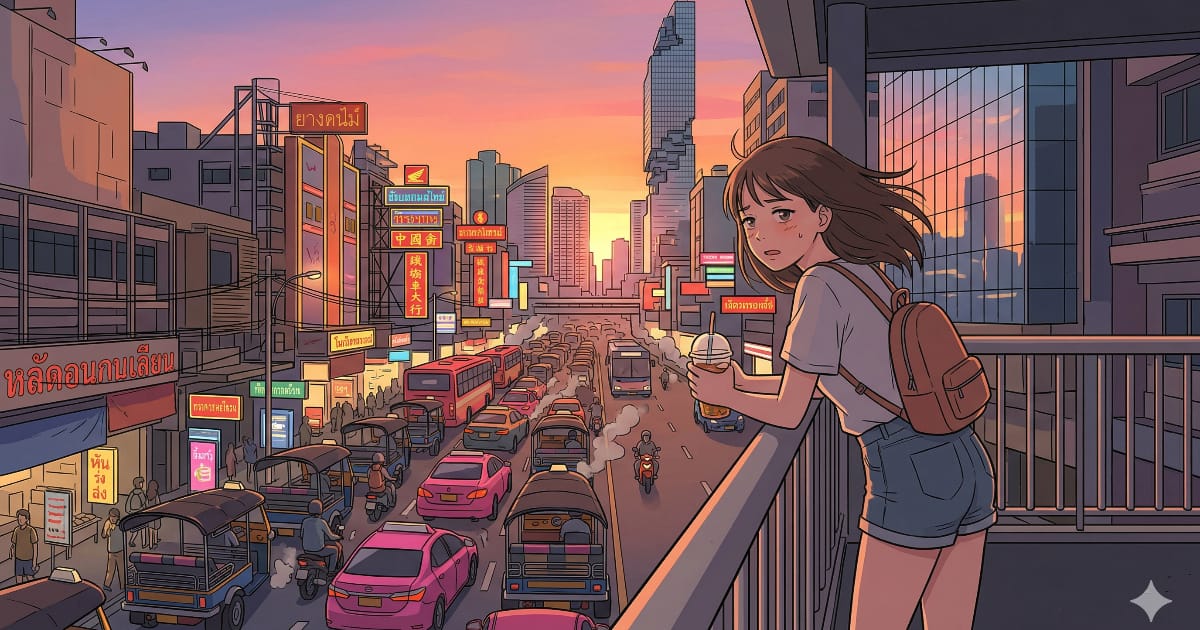 バンコク、正直臭い。うるさい。暑い。渋滞がひどい。