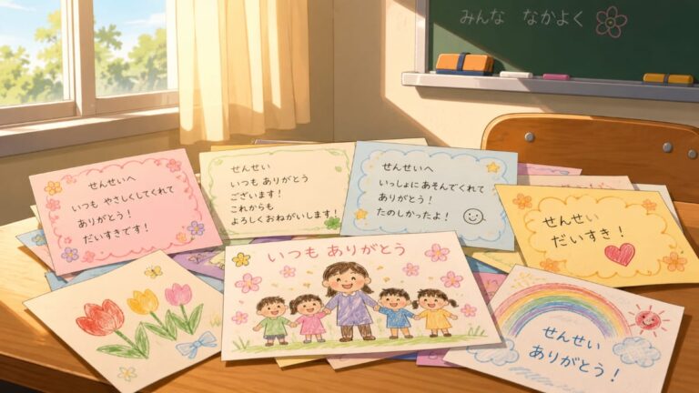 小学生から先生に感謝の手紙