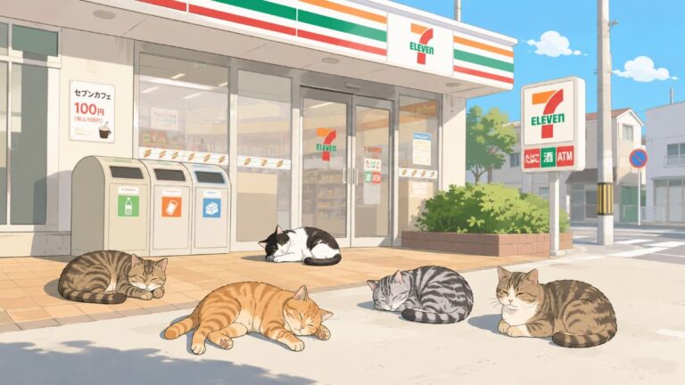 日本人「近所のセブンに野良猫たちが陽だまりで猫たまりになってたwww」【タイ人の反応】