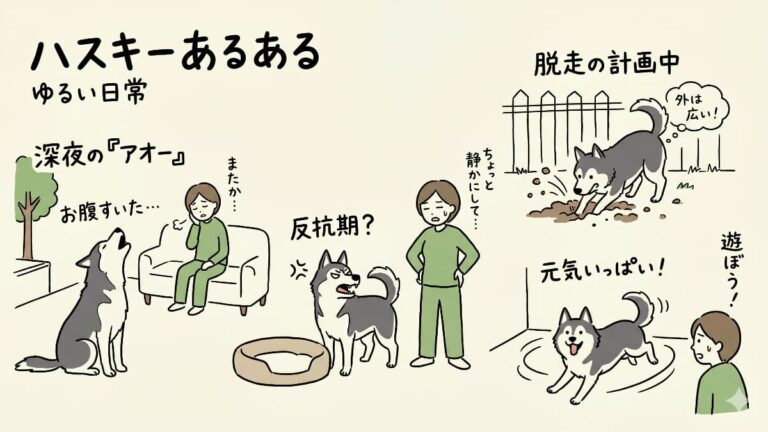 ハスキーあるある