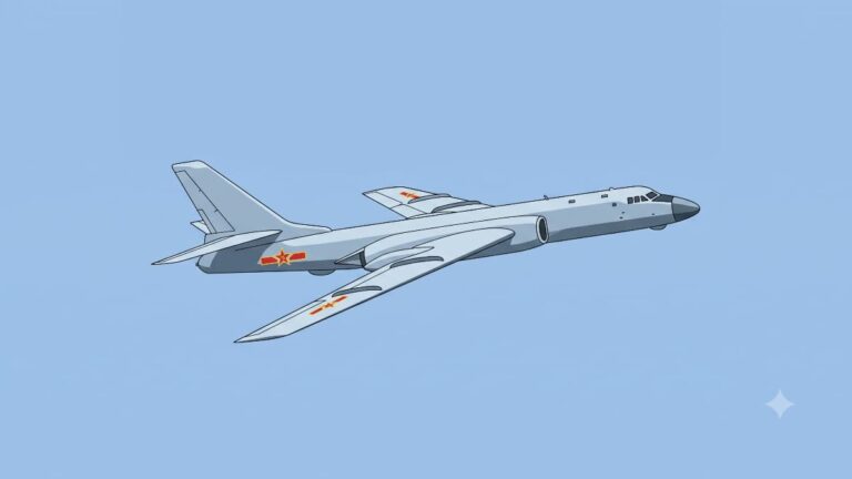 中国のH-6爆撃機