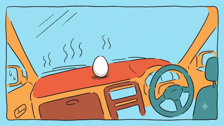 日本の炎天下の車内に生卵を放置した結果！【タイ人の反応】